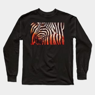 Zebra Sunset Long Sleeve T-Shirt